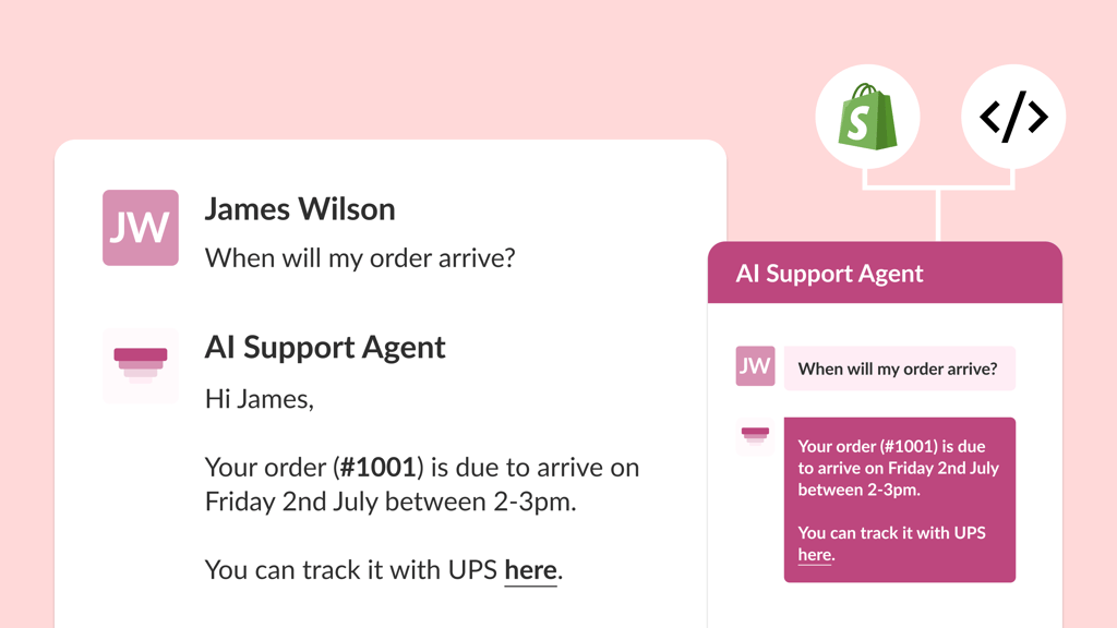 Connects with your business to take action