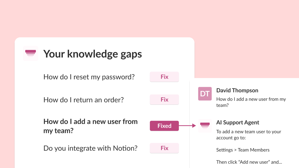 Identify knowledge gaps and improve your answers