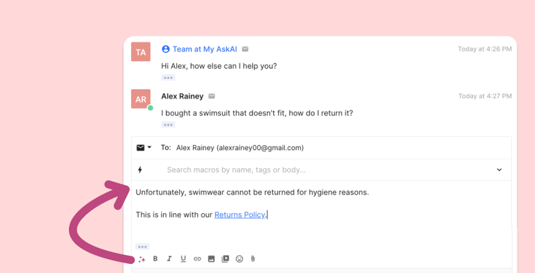Easily add your website content to train your AI email assistant