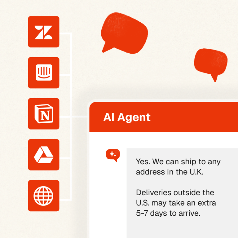 Import and add help articles and knowledge to your AI agent