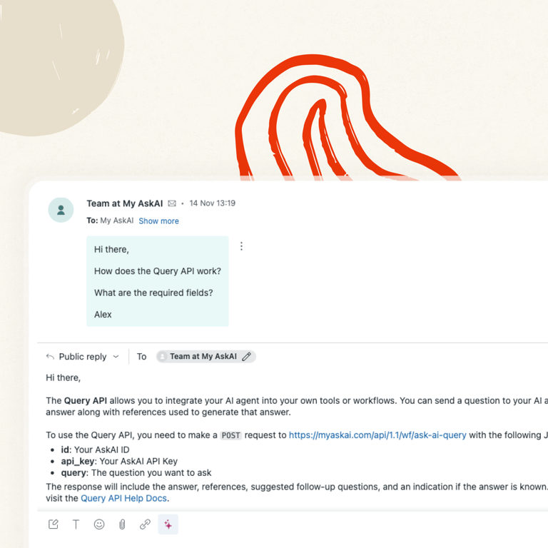 Easily add your website content to train your AI email assistant