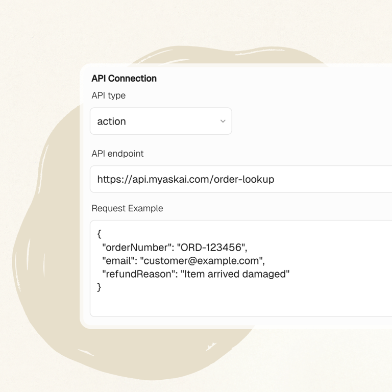 Connect your AI agent directly to your existing backend systems and databases