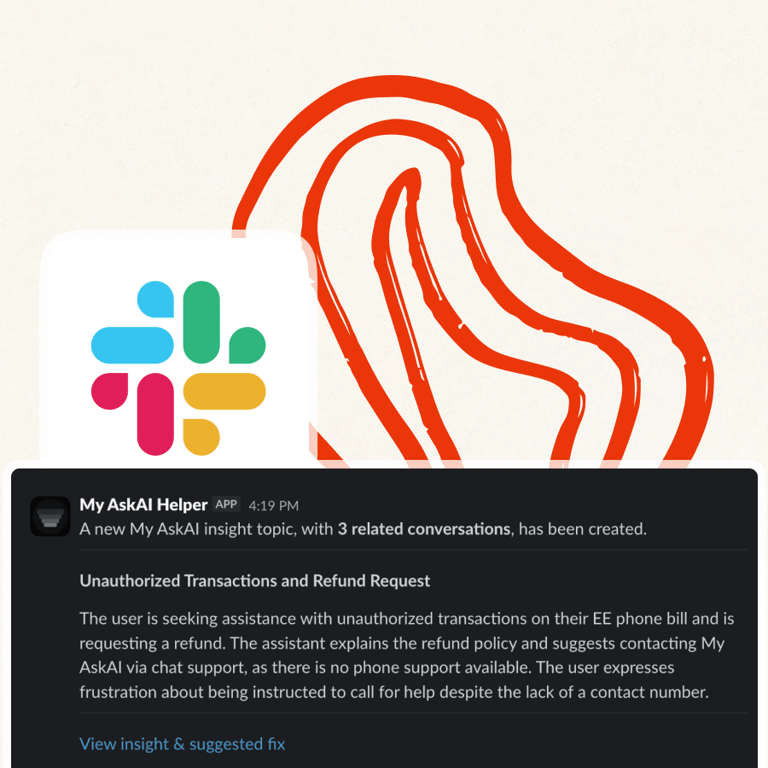 Get notified immediately when conversation topics spike unexpectedly