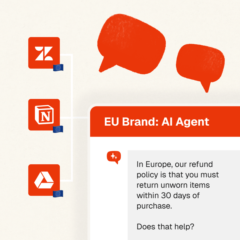 Give each brand its own knowledge base so answers stay accurate and on-message