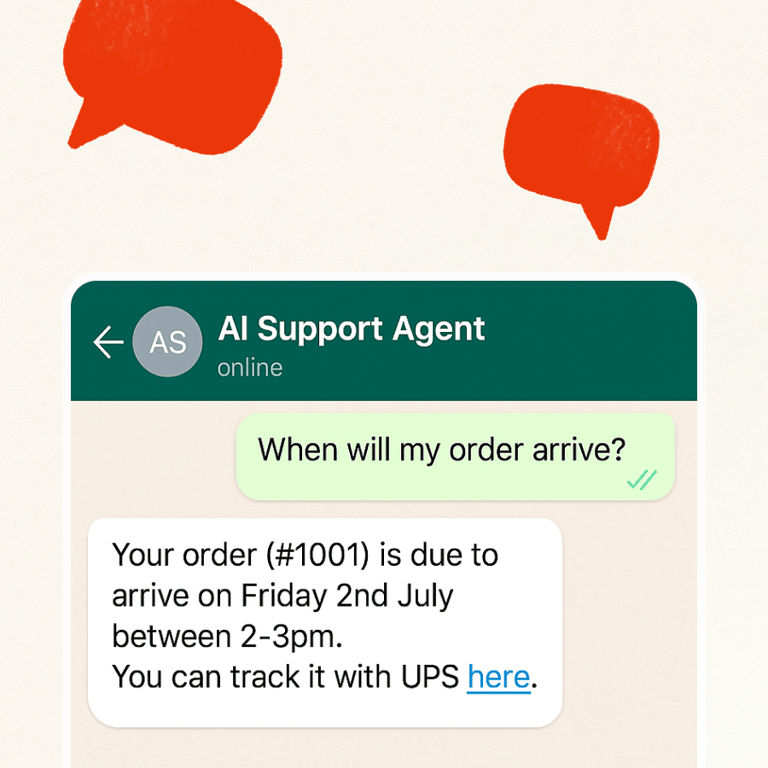Instant, accurate WhatsApp replies trained on your business