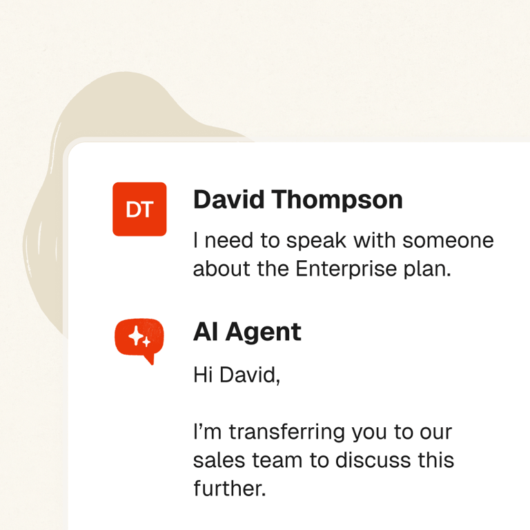 Deflect repetitive email tickets while escalating the rest with full context
