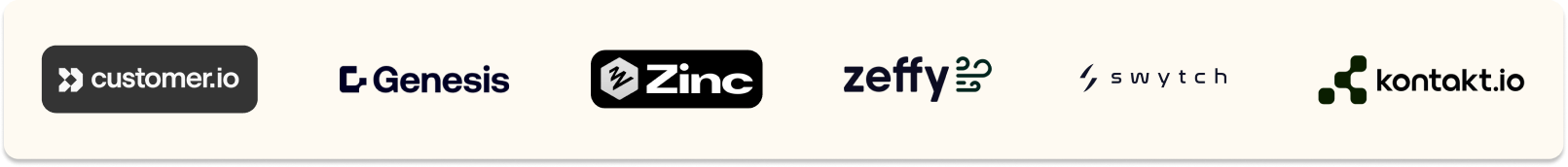Logos of companies using My AskAI's Zendesk AI agent